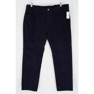 Brooks Brothers Corduroy Pants Mens Sz 40 x 30 Blue Straight Leg Cotton Stretch